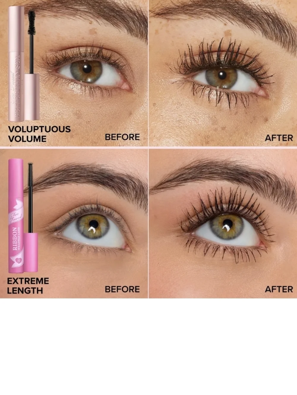 Too Faced Ribbon Wrapped Lash Mascara: Black, Extreme Length Tubing, .16oz, NWOB